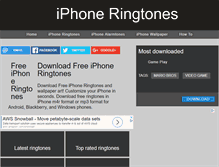 Tablet Screenshot of iphoneringtones.ca